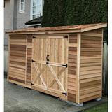 Cedarshed Industries Bayside 12ft. W x 4ft. D Western Red Cedar Wood Lean-To Storage Shed in Brown, Size 95.0 H x 144.0 W x 48.0 D in | Wayfair