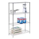 Honey-Can-Do Cabinet and Pantry Organizers chrome - Chrome Four-Tier Adjustable Shelving System