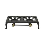 Stansport Camp Cooking Black - Double Burner Cast Iron Stove