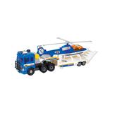 Small World Toys Toy Cars and Trucks - Police Helicopter Transporter & Helicopter