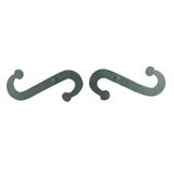 The Renovators Supply Inc. Dog Scroll Hand Forged Iron Masonry Shutter in Black, Size 4.25 H x 0.25 W x 6.25 D in | Wayfair 25992