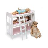 Badger Basket Stuffed Animals - Pink Gingham Three-Tier Bunk Bed for 18'' Doll