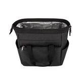 Rebrilliant On the Go Lunch Insulated Picnic Cooler Polyester Canvas in Black, Size 10.5 H x 10.0 W x 6.0 D in | Wayfair