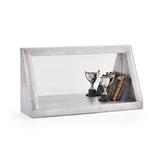 17 Stories Joseph Taper Mirror Wall Shelf Wood/Mirrored/Glass/Metal in Brown, Size 21.0 H x 40.0 W x 11.5 D in | Wayfair