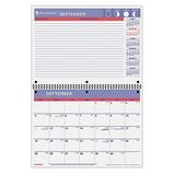 AT-A-GLANCE AAGSK1616 11 x 8" Wirebound Desk/Wall Monthly Calendar, White