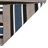 Variagated Stripe Outdoor Rug - Navy 5' X 7'6"