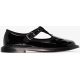 Patent Leather T-bar Shoes - Black - Burberry Flats