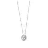 Effy® 1/5 Ct. T.w. Miracle Bezel Diamond Pendant In 14K White Gold, 18 In