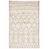 Jaipur Living Zola Hand-Knotted Geometric Ivory/ Brown Area Rug (5'X8') - RUG112357