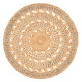 Jaipur Living Peony Natural Dots Beige/ Gray Round Area Rug (4'X4') - RUG143414