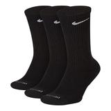 Big & Tall Nike Everyday Plus 3-pack Dri-FIT Cushion Crew Training Socks, Men's, Size: 8-12, Grey