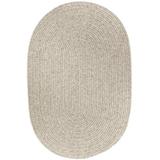 Brown/Gray Area Rug - August Grove® Smyth Solid Color Handmade Braided Wool Area Rug in Light Gray Wool in Brown/Gray | Wayfair