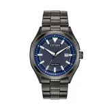Drive from Citizen Eco-Drive Men's WDR Ion-Plated Stainless Steel Watch - AW1147-52L, Size: Large, Black