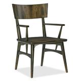 Hooker Furniture Crafted Arm Chair in Dark Wood in Black/Brown, Size 36.0 H x 24.0 W x 22.75 D in | Wayfair 1654-75800-DKW1