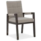 Hooker Furniture Aventura Arm Chair in Smoky Arabica Wood/Upholstered/Fabric in Black/Brown/Gray, Size 36.25 H x 22.0 W x 26.0 D in | Wayfair