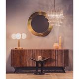 Noir Illusion Buffet Table Wood in Brown, Size 32.5 H x 78.0 W x 22.5 D in | Wayfair GCON244DW