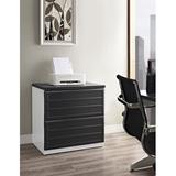 Upper Square™ Hythe 3-Drawer Vertical Filing Cabinet Wood in Gray/White, Size 26.5 H x 15.37 W x 17.31 D in | Wayfair