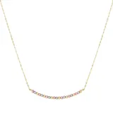 "Everlasting Gold 14k Gold Tri-Tone Bead Necklace, Women's, Size: 17"", Multicolor"