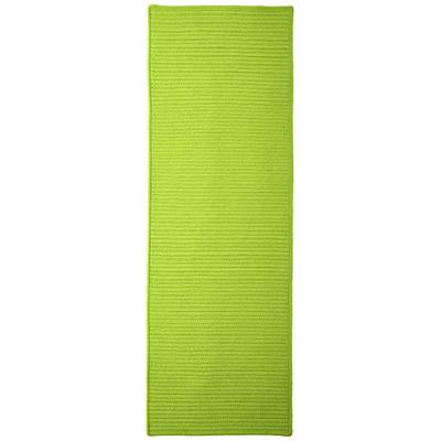 Simply Home Solid Rug, 2 by 6-Feet, Bright Green