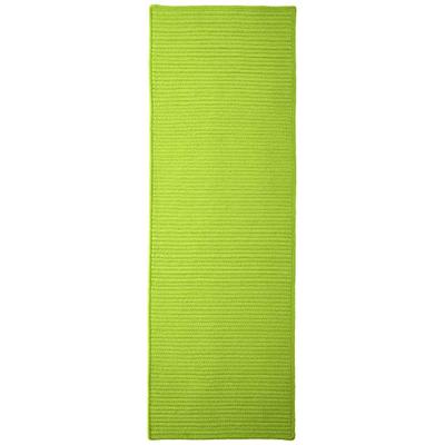 Simply Home Solid Rug, 2 by 6-Feet, Bright Green