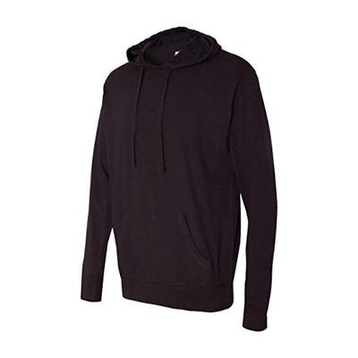 ITC Mens Lightweight Hooded Pullover T-Shirt - SS150J (SS150J) -BLACK -2XL