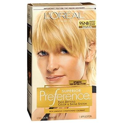 Pref Haircol 9.5nb Size 1ct L'Oreal Preference Hair Color Lightest Natural Blonde #9.5nb