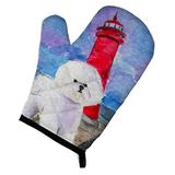 Caroline's Treasures SS8891OVMT Lighthouse with Bichon Frise Oven Mitt, Large, multicolor screenshot. Hats directory of Accessories.