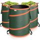 Gardebruk - 3x Sac de déchets de jardin 85L max. 30kg par sac tissu renforcé hydrofuge ordures bac