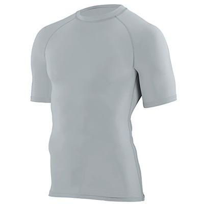 Augusta Sportswear Boys' Hyperform Compression Short Sleeve Shirt S Silver