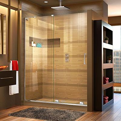 DreamLine Mirage-X 44-48 in. Width, Frameless Sliding Shower Door, 3/8" Glass, Chrome Finish