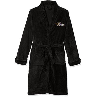 The Northwest Company Officially Licensed NFL Baltimore Ravens Men's Silk Touch Lounge Robe, Large/X