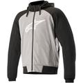 Alpinestars Chrome Sport Felpa con cappuccio moto, grigio, dimensione S