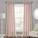 Burlap Knotted Tab Top Window Curtain Panels Blush Pair 45X84 Set - Lush Decor 16T004250