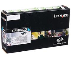 Lexmark High Yield Cyan Return Program Toner Cartridge for US Government, 10000 Yield (C748H4CG)