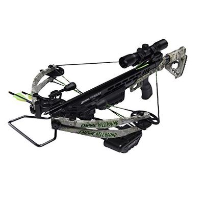 SA Sports 649 Empire Kryptek Hellhound 370 Crossbow, Kryptek Camo, 165lb Draw Weight