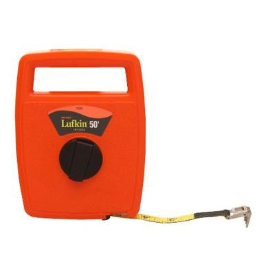 Lufkin 703D 1/2-Inch by 50-Foot Engineer-Foot Hi-Viz Orange Linear Fiberglass Tape
