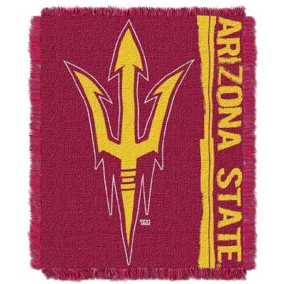 The Northwest Company Officially Licensed NCAA Arizona State Sun Devils Double Play Jacquard Throw B