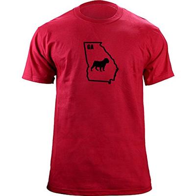Original I Bulldog Georgia Classic Style T-Shirt (M, Red-Variant)