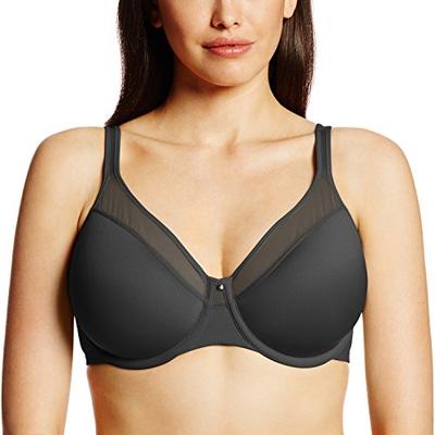 Bali Women's One Smooth U Ultra Light Illusion Neckline Underwire Bra, Black,36B