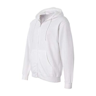 Independent Trading Co. Midweight Zip Hood Sweatshirt SS4500Z-White-LG