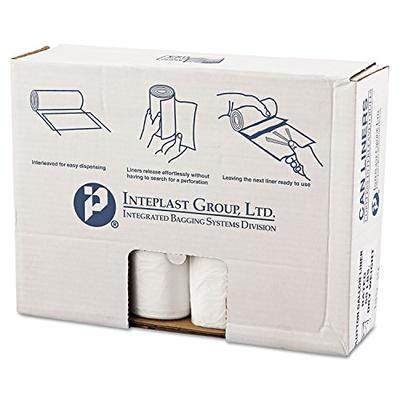 60 Gallon High Density Can Liner, 16 Micron Equivalent in Clear, 25/Roll