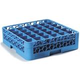 Carlisle RG36-114 OptiClean 36-Compartment Glass Rack with 1 Extender, Blue screenshot. Home Organization directory of Home & Garden.