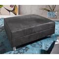 DELIFE Hocker Clovis Anthrazit Optik B98 x T83 Modul Microvelours, Design Hocker, Couch Loft, Modulsofa, modular