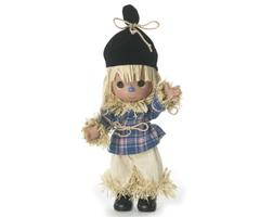 The Doll Maker Precious Moments Dolls, Linda Rick, Scarecrow, Clever as Can Be, Wizard of Oz, 7 inch