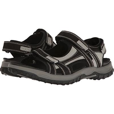 Drew Shoe Men's Warren Sandals,Gray,9 W