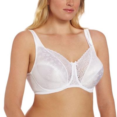 Playtex Women's Plus Size Secrets Signature Floral Bra, White