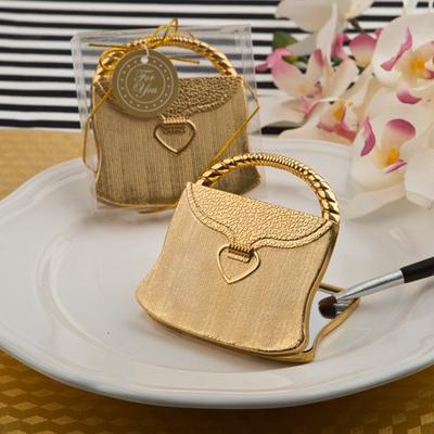 FavorOnline 'Elegant Reflections' Collection Gold Purse Compact Mirror, 96