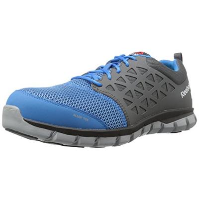 Reebok Work Men's Sublite Cushion Work RB4040 Industrial and Construction Shoe, Blue/Grey, 11 W US