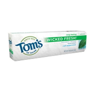 Tom's of Maine Natural Wicked Fresh Fluoride Toothpaste Cool Peppermint 4.70 oz (Pack of 3)