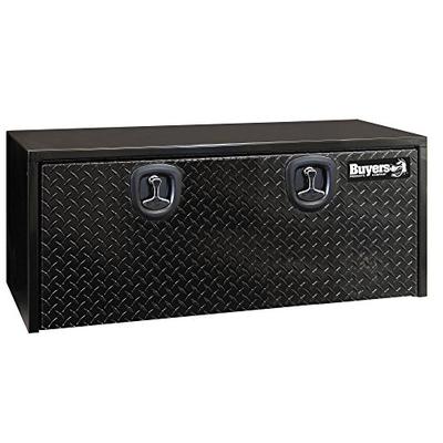 Buyers Products Black Steel Underbody Truck Box w/ Aluminum Door (18X18X48 Inch)